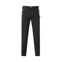范思哲 VERSACE JEANS COUTURE 男士棉质直筒牛仔裤长裤73GAB550 CDW00