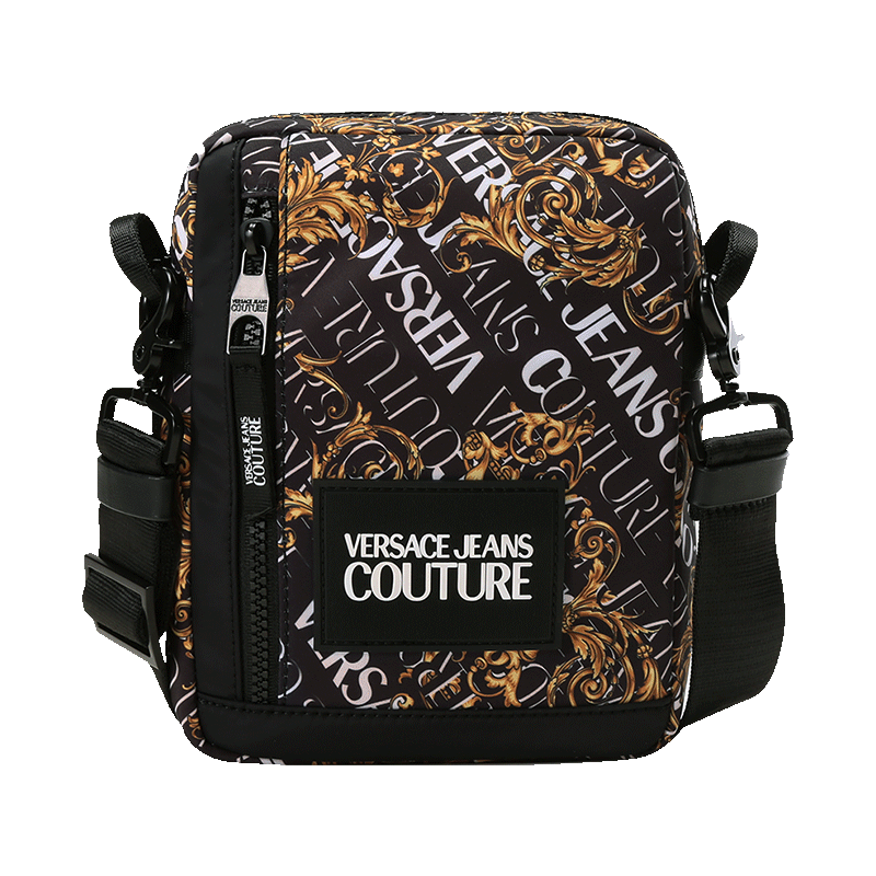 范思哲 VERSACE JEANS COUTURE 男士织物单肩斜挎包73YA4BF5 ZS395