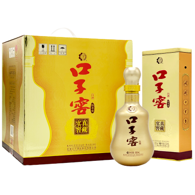 [酒厂直营]口子窖10年型 十年型50度500ML*4瓶整箱高度白酒口子酒