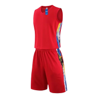 安居先森LQ885比赛球衣套装 红色 L-6XL