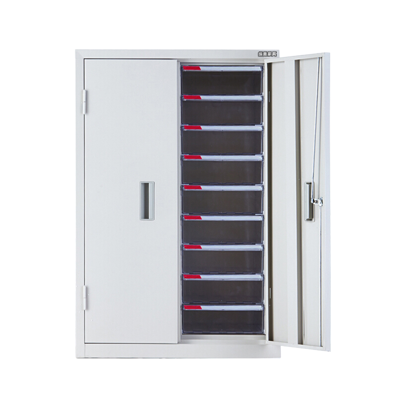 振奥 A4文件柜资料办公柜票据柜整理柜资料柜铁皮柜效率柜带锁 18抽带门