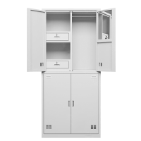 振奥 宿舍衣帽储物柜钢制更衣柜存放柜员工柜2000x900x500mm内务柜款