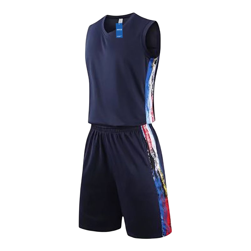 安居先森LQ885比赛球衣套装 宝蓝色 L-6XL