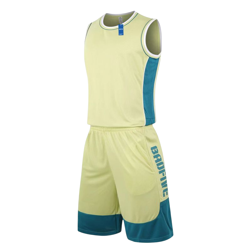 安居先森LQ874比赛球衣套装 柠黄色 L-6XL