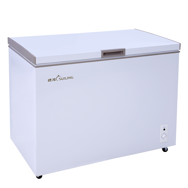 穗凌(SUILING) 236升 家用商用 单温卧式 冷藏冷冻 可转换 小冰柜 顶开门小冰箱BD-258K