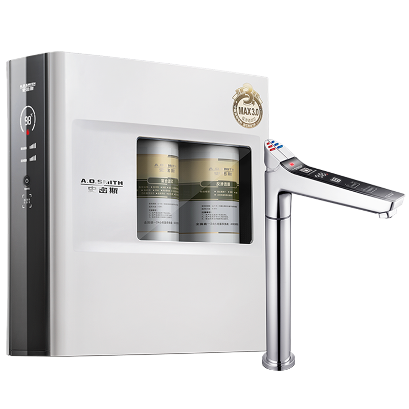 史密斯加热净水器佳尼特100℃真开水大流量 多档控温TDS数显 600G家用直饮冷热一体热饮机CAR600-FA1升级款
