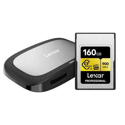 雷克沙(Lexar )CFexpress/CFE-A存储卡+读卡器[适用索尼a1/A7M4/a7s3/FX3]160GB