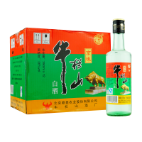 牛栏山京味白酒 36度清香风格 固液法白酒 350ml*12瓶 整箱
