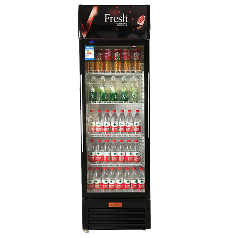冷藏饮料展示柜商用保鲜柜东映之画立式冰箱单双三门超市大容量冰柜啤酒柜 双门纯风冷黑除霜款