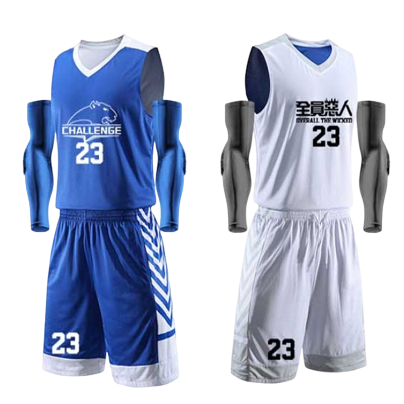 安居先森1913双面穿自由定制印字比赛套装聚酯纤维 彩蓝白色 S-7XL