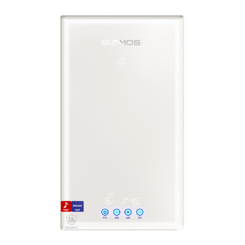 格林姆斯(GLEMOS)GL20即热电热水器 智能水功双调多模恒温防电系统蓝牙音乐加热免储水 功率5-10KW可调 白色