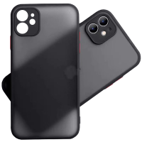 探索鲸 适用苹果手机壳14/13/13pro/promax/12/11/x系列撞色壳 微磨砂硬壳软边全包手机保护套