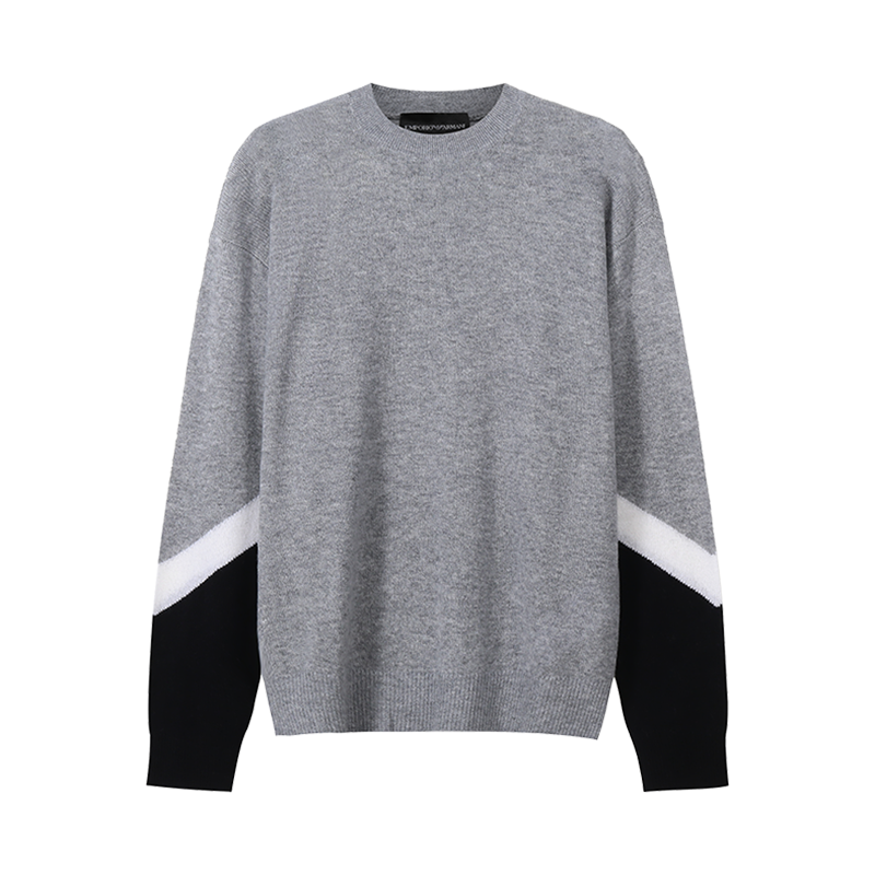 阿玛尼 EMPORIO ARMANI 男士绵羊毛圆领长袖针织衫羊毛衫3R1MX6 1MDTZ