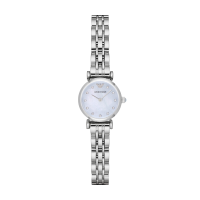 安普里奥·阿玛尼(Emporio Armani)手表女 白月光系列钢带石英贝母女士腕表生日礼物AR1961