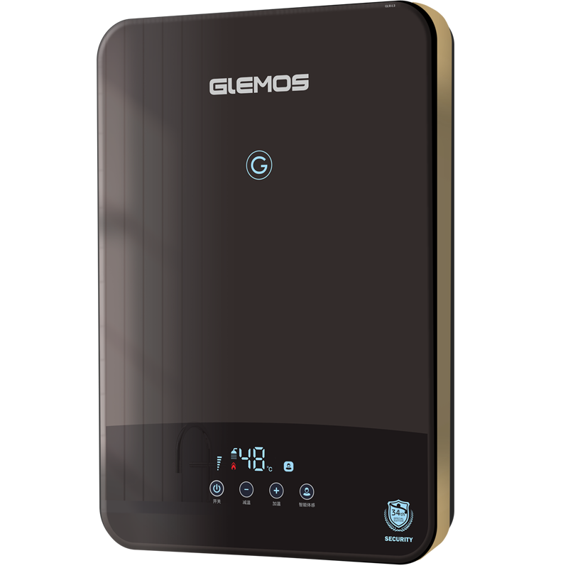 格林姆斯(GLEMOS)GLR-L3-85咖啡金色即热式电热水器家用卫生间小型洗澡机即热恒温非储水8.5kw