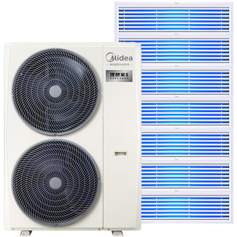 美的Midea 理想家三代(带水泵)8匹一拖七全直流变频家用中央空调多联机MJV-224W/S-E01-LXⅢ(三相电)