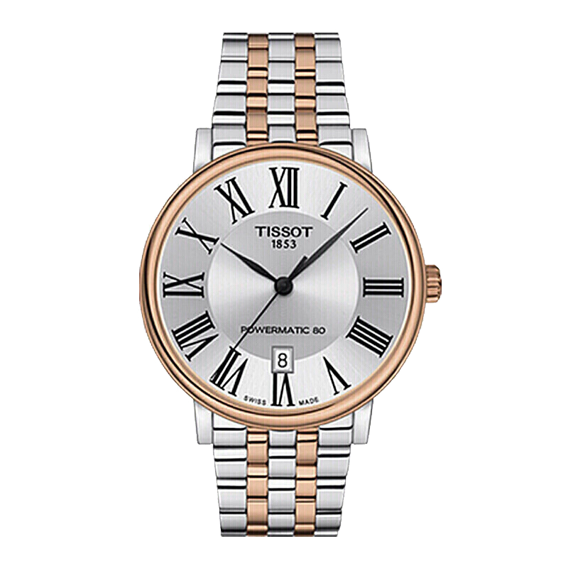 天梭(TISSOT)卡森臻我系列钢带机械男表T122.407.22.033.00
