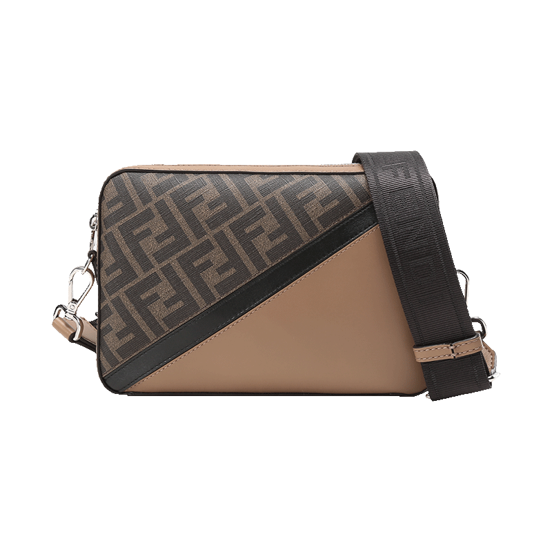 芬迪 FENDI 男士人造革/牛皮革单肩斜挎包相机包7M0286 AJF8