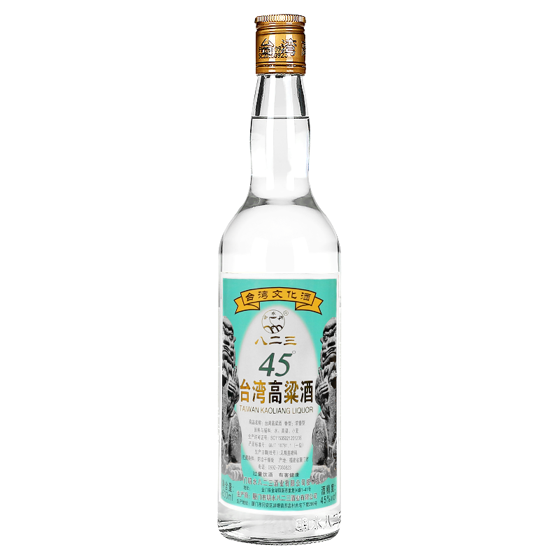 明水堂八二三台湾高粱酒45度600ml*6瓶金门中度白酒整箱