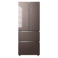 美的(Midea) BCD-400WFGPZM(E) 400升 多门电冰箱 双变频节能 风冷无霜 铂金净味除菌 智能家用