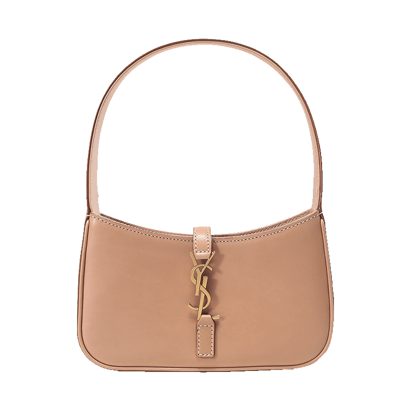 圣罗兰 SAINT LAURENT 女士牛皮革YSL标志HOBO手提单肩包腋下包流浪包710318 BWR6W