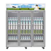 松氏商用热奶柜立式保温展示柜奶茶饮料外卖保温机学生牛奶加热柜1200L