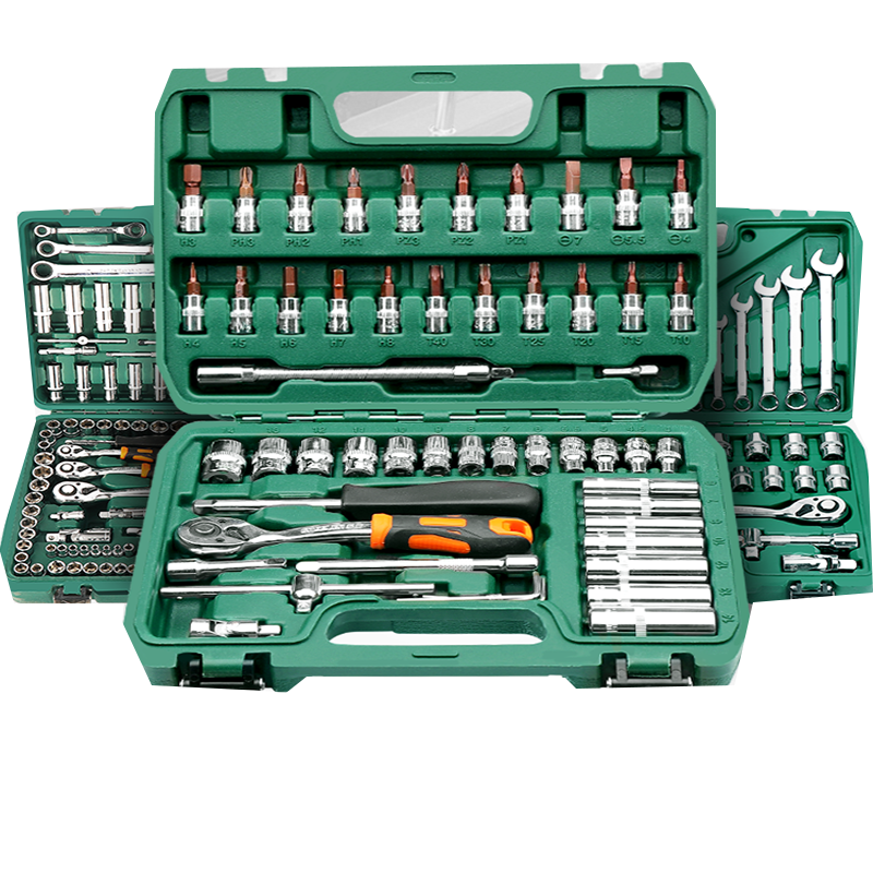 阿斯卡利(ASCARI)53件套筒组套快速棘轮六角扳手套装汽修汽保维修组合工具箱