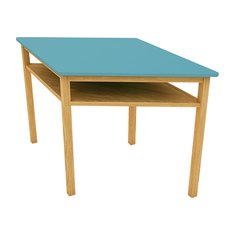 大风车 PTZ110 800*800*760mm 学生菱形拼合实木桌