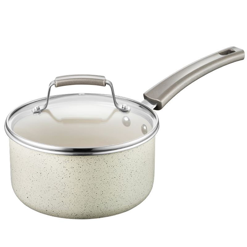 爱仕达奶锅 宝宝婴儿辅食锅小18cm 珐琅陶瓷防粘锅煮奶热奶泡面汤锅明火燃气用 NL18T6WG