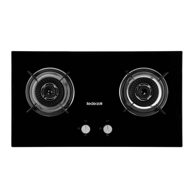 洁得 JZT/Y-B302嵌入式4.5KW黑色钢化玻璃双眼灶 液化气(不含安装)