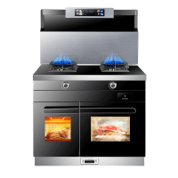 [智能小智]火星人云魔方集成灶蒸烤一体挥手体感蒸烤箱猛火家用环保一体灶左消毒右蒸烤