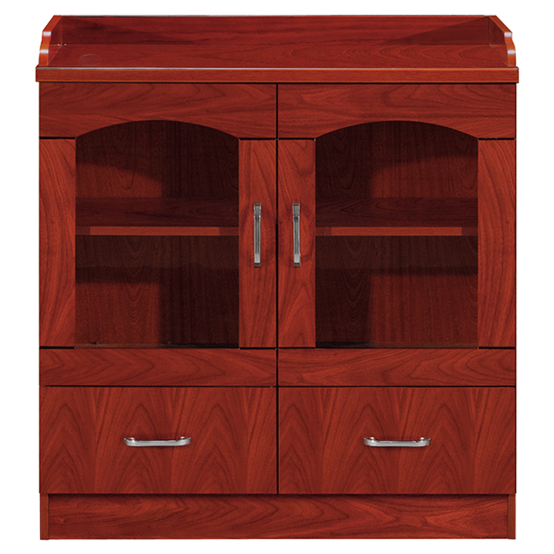 渭星胡桃色餐边柜简约茶水柜二门800*400*860[工厂现做 7天内发货]