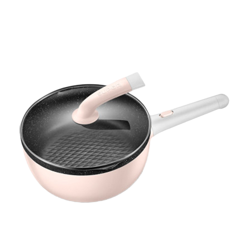 苏泊尔(SUPOR)电炒锅麦饭石色电煮锅多用途锅家用电火锅多功能迷你容量煎烤电热锅 麦饭石不粘锅煎炒锅JD24D810