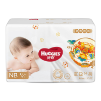 好奇Huggies皇家御裤纸尿裤NB66片 御级丝柔龙纹麒麟裤