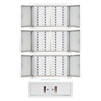 正斌考场会议室专用手机柜电子产品存放柜寄存柜带锁组合款96格