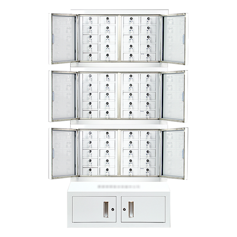 正斌考场会议室专用手机柜电子产品存放柜寄存柜带锁组合款60格