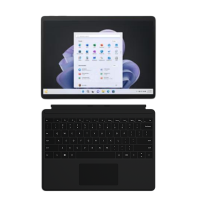 [配原装典雅黑键盘盖]微软Surface Pro9 石墨灰 12代酷睿i5 8G 256G 二合一平板电脑 13英寸超窄边框触控屏幕 轻薄本笔记本电脑