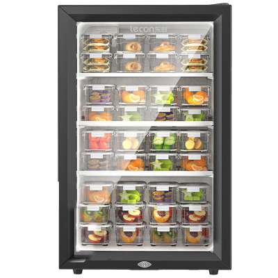 乐创 lecon 商用食品留样柜 75L饮料冷柜 台式家用商用冷藏保鲜展示柜 LC-SC-75