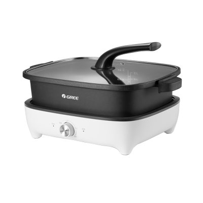格力(GREE)电火锅 GH-14X60S多功能料理锅 网红 多用途锅料理锅 电烧烤锅 5L 电煎锅 多功能使用五升家用