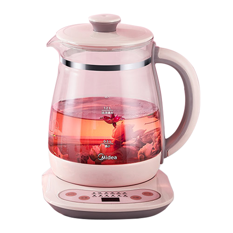 美的(Midea)养生壶 净润电水壶智能煮茶壶花茶壶电茶壶煮水壶煮茶器玻璃带滤网MK-YS15M211