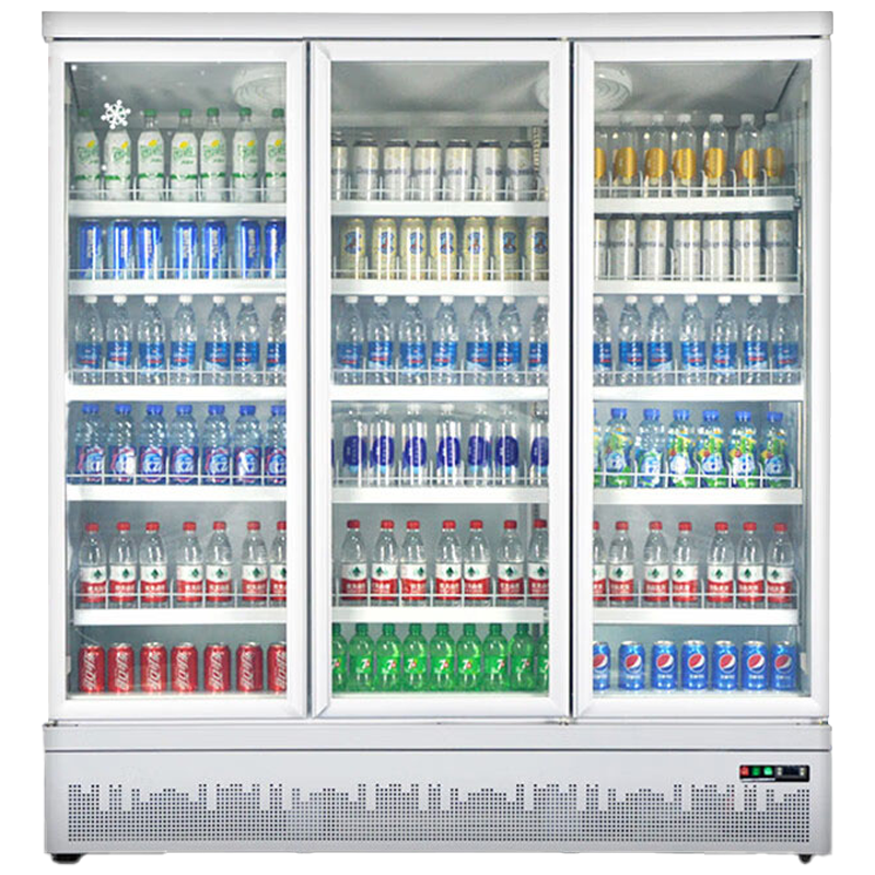 乐创(lecon)展示柜 冷藏 饮料柜 下置 大容积 立式 三门 嵌入式 便利店果蔬水果保鲜柜 LC-J-ZSC03