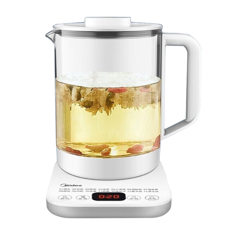 美的(Midea)养生壶电水壶烧水壶多功能花茶壶电茶壶煮水壶开水壶玻璃水壶MK-YS15E107