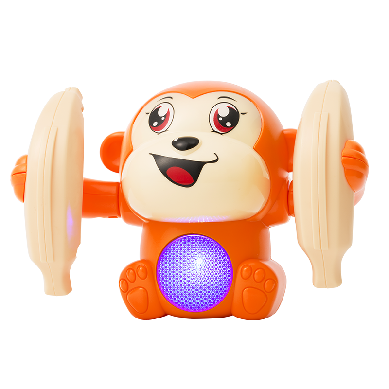 抖音益智电动翻滚猴1-2岁男孩女孩宝宝猴子声光爬行男童婴儿玩具