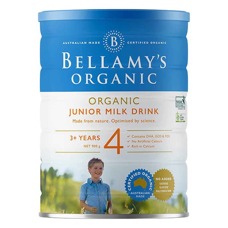 有效期到26年6月-贝拉米(Bellamy's) 有机儿童配方奶粉4段(3岁以上) 900g/罐