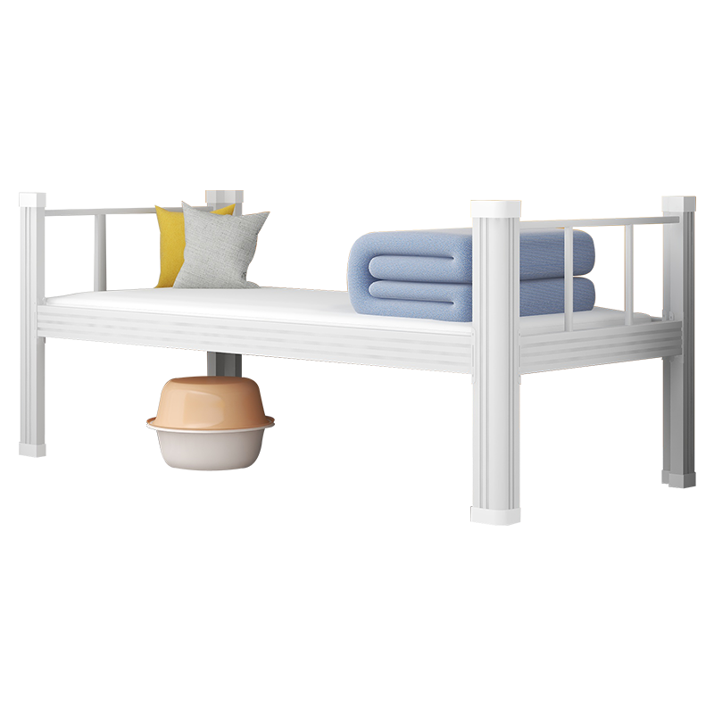 豪利特钢制单人床员工宿舍床公寓床长2米宽1.2米高0.75米