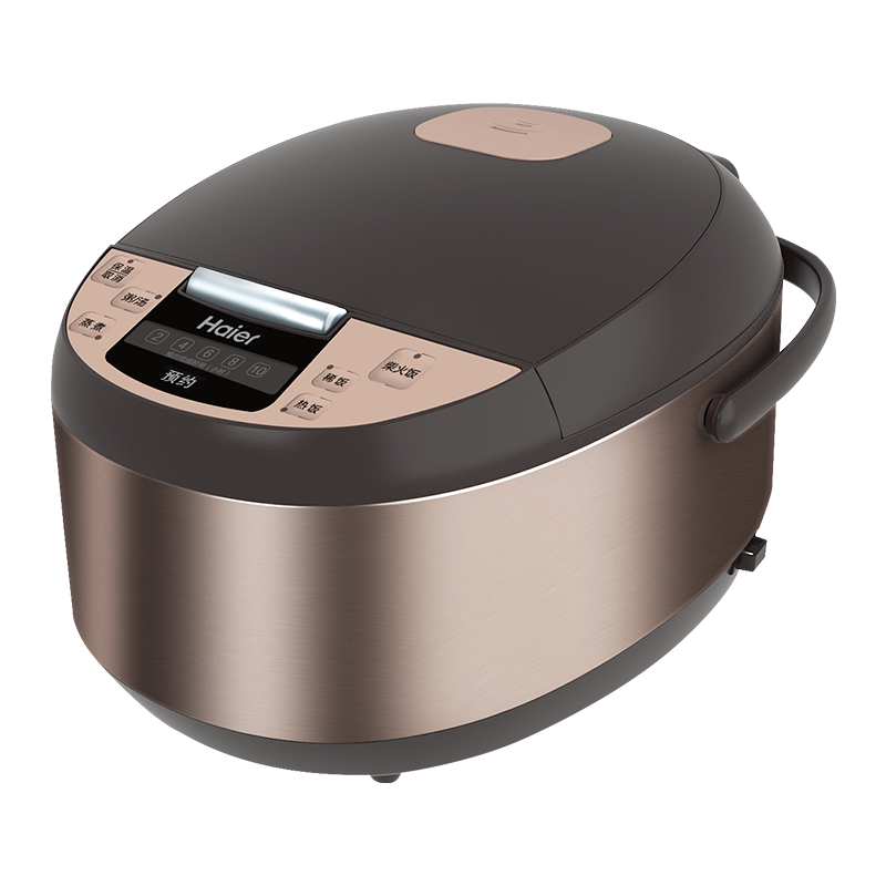 海尔(haier)电饭煲 智能预约 黄晶复合内胆 可拆洗蒸汽阀 5L家用电饭煲HRC-F5292N