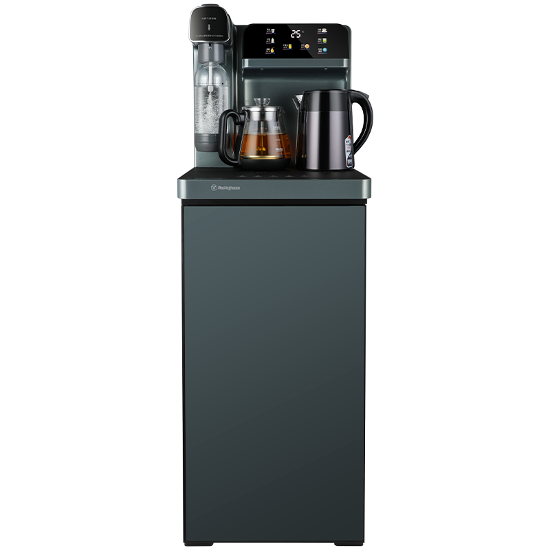 西屋茶吧机饮水机家用高端客厅用汽水机自制苏打水全自动下置式上水温热立式智能大屏双出水气泡WTH-T3105D[冰温热款]