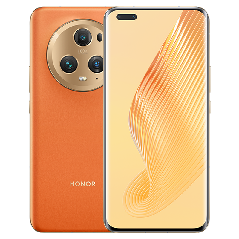 荣耀Magic5 Pro 16GB+512GB 燃橙色 流线四曲屏 IP68级防尘抗水 超感光多维广角主摄  Magic-Log电影影调 第二代骁龙8旗舰芯 独立显示芯片 5G手机