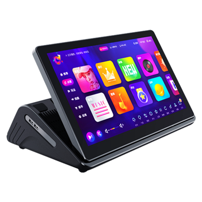 视易点歌机C16/C18/C19高清多唱魔镜系统一体机家用触摸屏卡拉OK智能语音K米评分点唱机