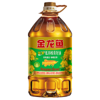 金龙鱼低芥酸纯香菜籽油4L 物理压榨家用食用油炒菜烹饪